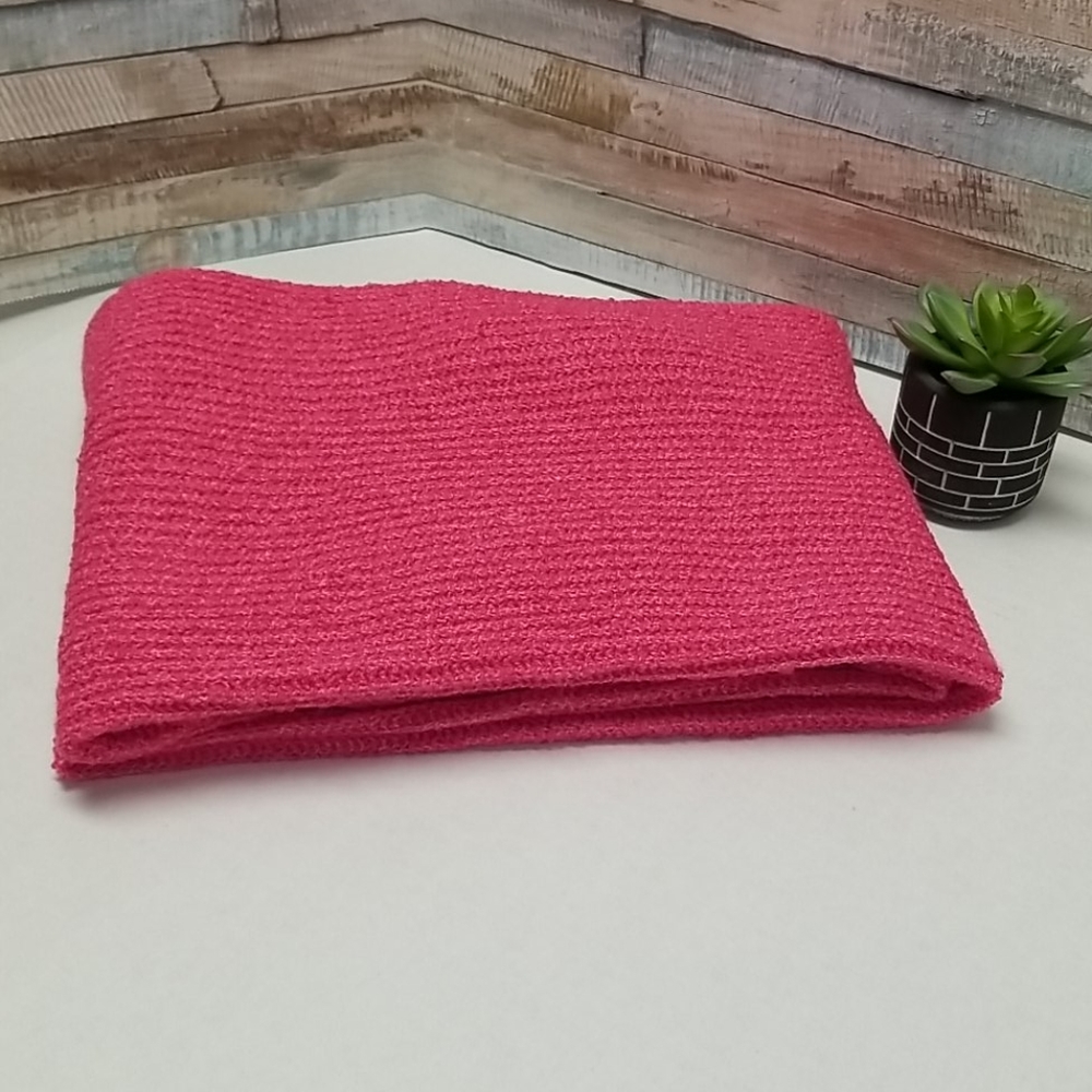 INC Fuchsia Twisted Rib Muffler Scarf NWT